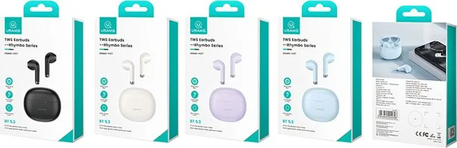 USAMS earphones με θήκη φόρτισης US-YO17, True Wireless, Φ13mm, μαύρα — εικόνα 6