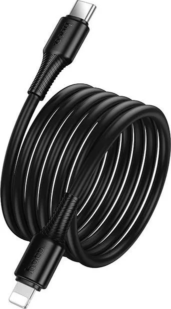 HOCO X120 Beneficio καλώδιο PD TO Lightning, 1m, 27W, μαύρο — εικόνα 3