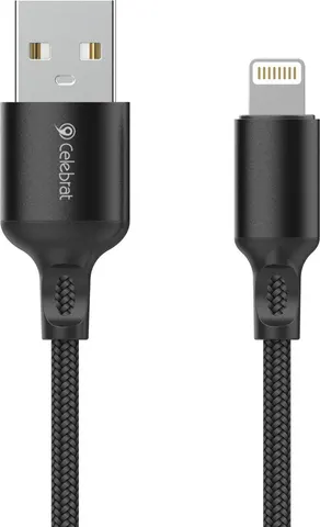 CELEBRAT καλώδιο Lightning σε USB CB-32, 2.4A, 1m, μαύρο