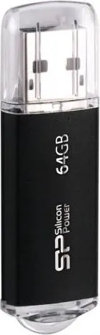 SILICON POWER USB Flash Drive Ultima II-I, 64GB, USB 2.0, μαύρο