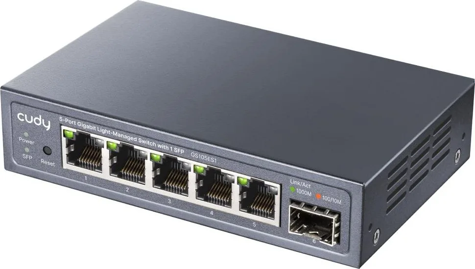 Cudy GS1010PS2 8-PORT Gigabit, με 2 Gigabit SFP, με 2 GbE, Poe+, Desktop Switch — εικόνα 2