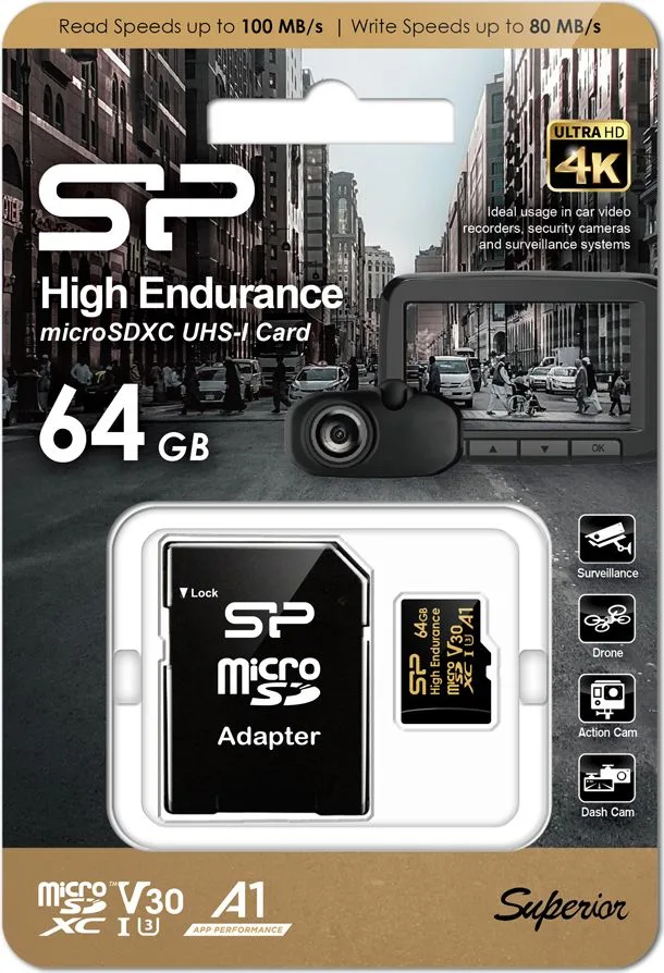 SILICON POWER κάρτα μνήμης microSDHC High Endurance, 64GB, Class 10 UHS-I U3 A1 V30 — εικόνα 6