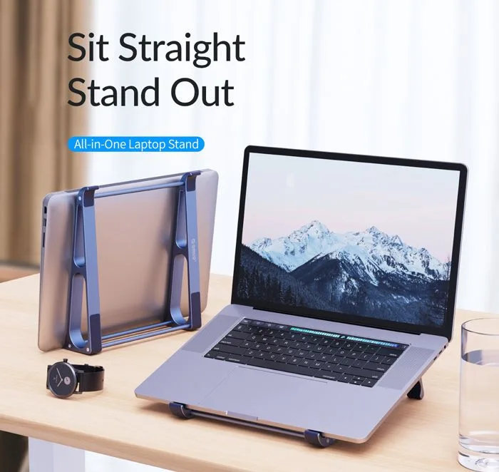 ORICO βάση για laptop MA15, 11-17.4", μεταλλική, γκρι — εικόνα 2