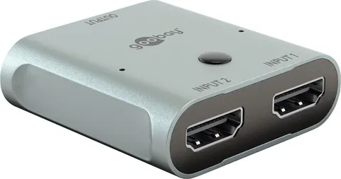 GOOBAY HDMI switch 77791, 2 σε 1, 8K/60Hz, γκρι