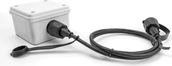 DELOCK καλώδιο δικτύου 80166, CAT 6 STP, με καπάκι, IP68, 1m, μαύρο — εικόνα 2