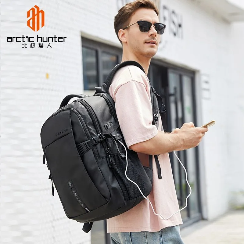 ARCTIC HUNTER τσάντα πλάτης B00388 με θήκη laptop 15.6", USB, 27L, μπλε — εικόνα 6