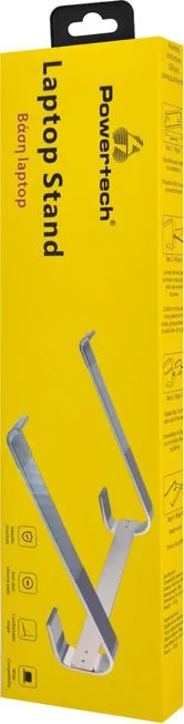 POWERTECH μεταλλική βάση laptop PT-1161, έως 18", ασημί — εικόνα 4