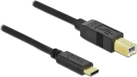 DELOCK καλώδιο USB-C σε USB Type B 83330, 2m, μαύρο