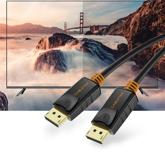 CABLETIME καλώδιο DisplayPort CT-01G, 4K/60Hz, 1m, μαύρο — εικόνα 5