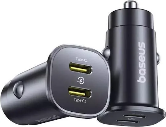 BASEUS Gotrip DP1, φορτιστής ΑΥΤΟΚΙΝΗΤΟΥ, 2 ΘΥΡΕΣ, 30W, μαύρο — εικόνα 2