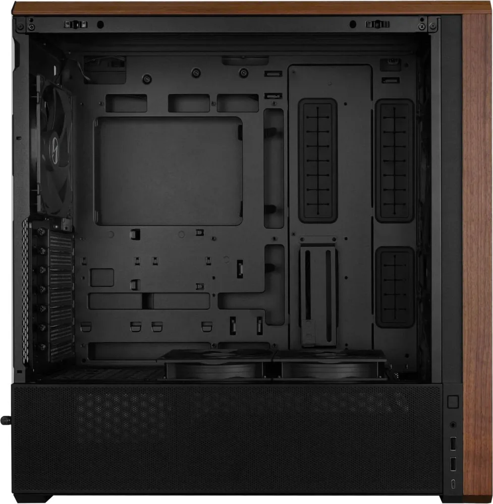 LIAN LI LANCOOL 217 Black - Wood Accent - ATX PC Case (5 FANS) 2 x 170mm, 1 x 140mm & 2 x 120mm PWM — εικόνα 3