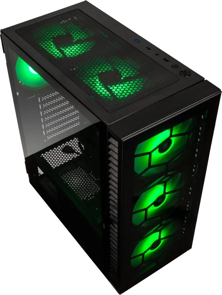 Kolink Observatory HF Glass ARGB Midi Tower Case - Black (with 6 ARGB fans - 3x140mm & 3x120mm) — εικόνα 2
