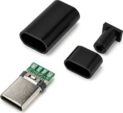 POWERTECH βύσμα USB-C CAB-UC105, 480Mbps, μαύρο