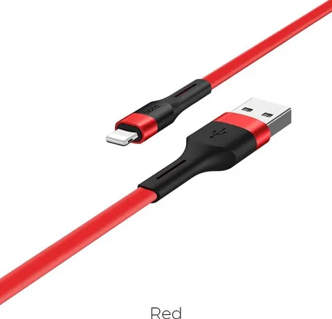 HOCO X34 Surpass καλώδιο φόρτισης Lightning κόκκινο
