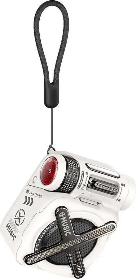 XO F72 Mecha φορητό ηχείο Bluetooth, λευκό — εικόνα 3