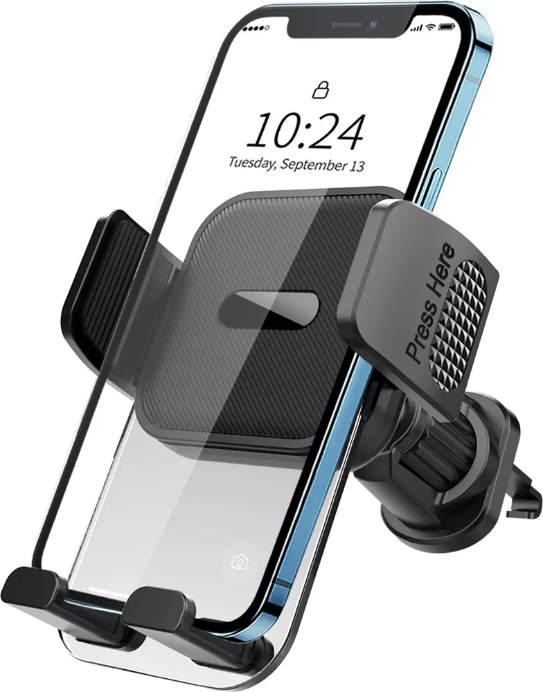 POWERTECH βάση smartphone αυτοκινήτου PT-1238, ταμπλό & αεραγωγών, μαύρη — εικόνα 5