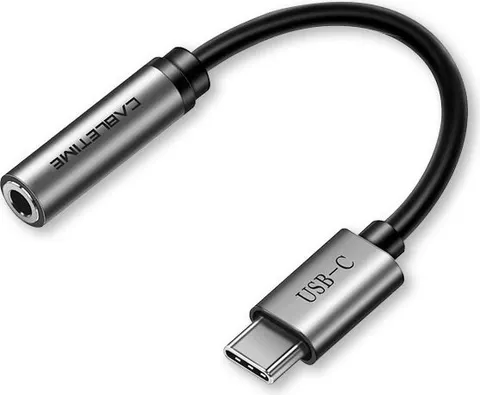 CABLETIME αντάπτορας USB-C σε 3.5mm CT-CMAUDIO, γκρι