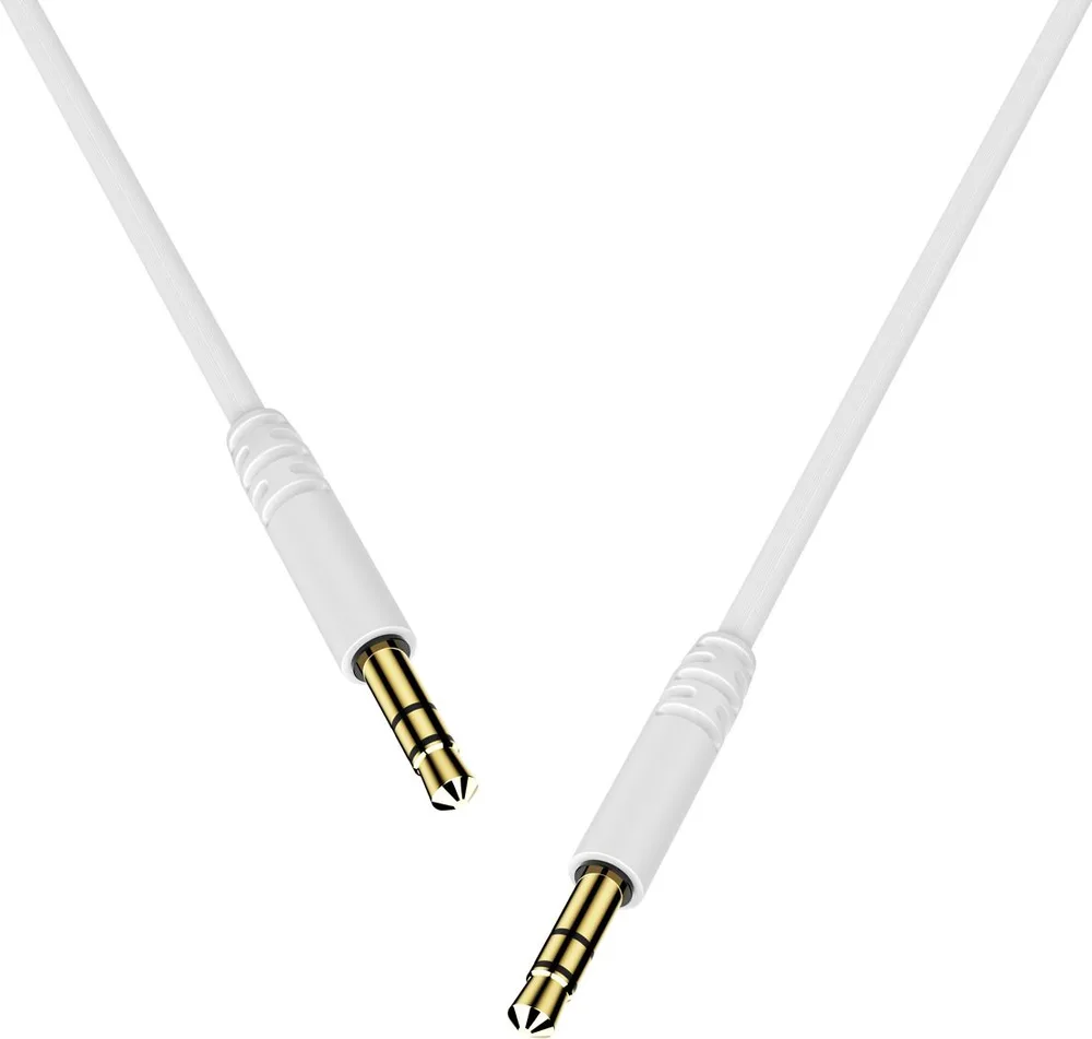 CELEBRAT καλώδιο ήχου 3.5mm AU-01, AUX, 1m, λευκό — εικόνα 2