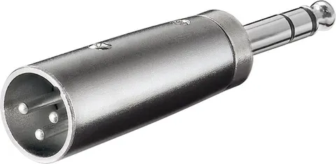 GOOBAY αντάπτορας 6.35mm σε XLR 27515, ασημί