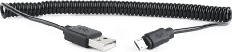 Cablexpert καλώδιο Micro USB Spiral , 1.8m Black