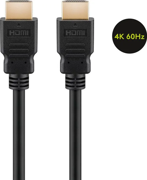 GOOBAY καλώδιο HDMI 2.0 60626, Ethernet, 4K/60Hz, 10.2 Gbps, 10m, μαύρο — εικόνα 3