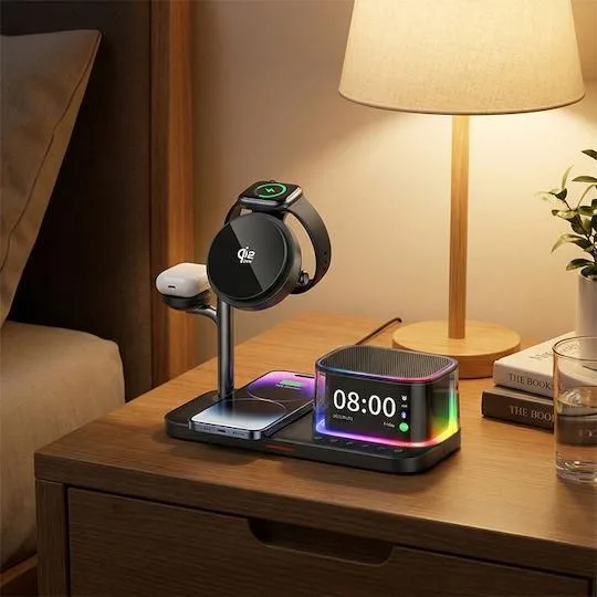 XO CX045 βάση ΣΤΗΡΙΞΗΣ με φόρτιση 5 ΣΕ 1, 25W, με ΡΟΛΟΙ, ΜΑΥΡΟΣ — εικόνα 4