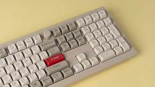 Keychron V6 Max Retro (V6M-R1) QMK/VIA BT/2,4/Wired Custom Mechanical Keyboard Red Switch 100% US — εικόνα 4