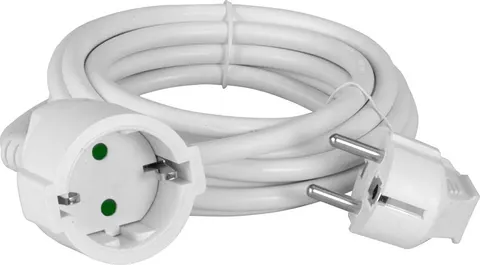 POWERTECH μπαλαντέζα ρεύματος PT-888, 1x schuko, 16A, 3m, λευκή