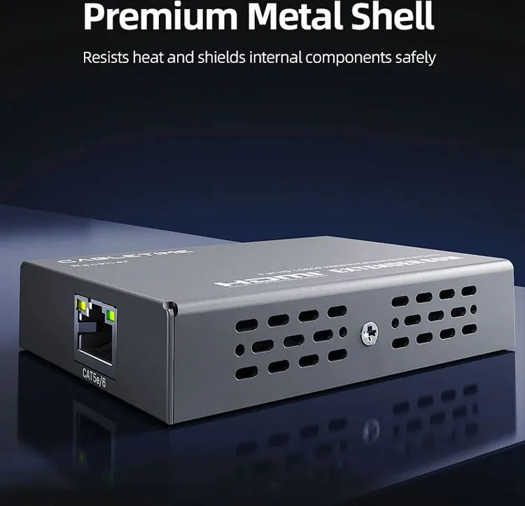 CABLETIME HDMI video extender CT-HEHD-FG60 μέσω καλωδίου RJ45, 1080p/60Hz, έως 60m — εικόνα 7