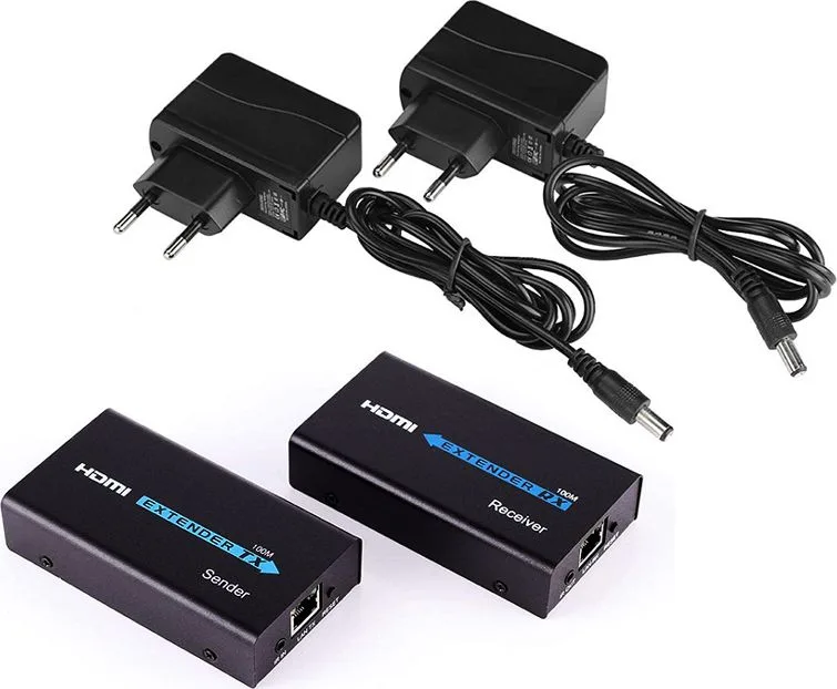 POWERTECH HDMI video extender CAB-H115 μέσω καλωδίου RJ45, 1080p, 60m — εικόνα 2