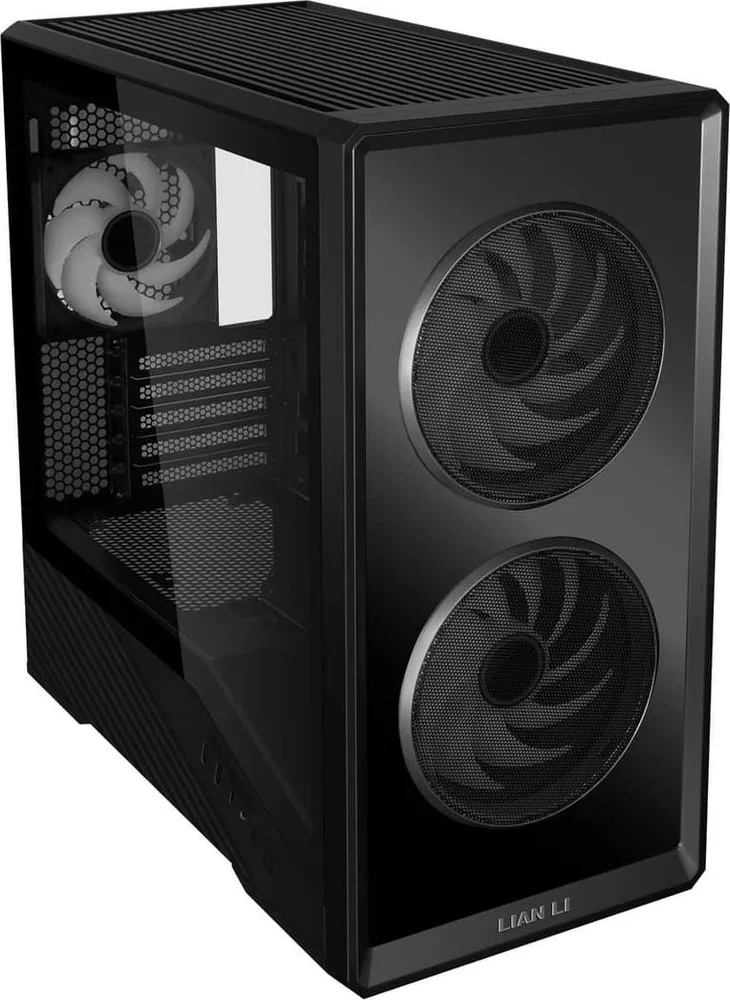 LIAN LI Vector V150 Black - w/ 3 x ARGB Fans + Hub - Infinity Mirror - Micro-ATX, Mini-ITX PC Case — εικόνα 4