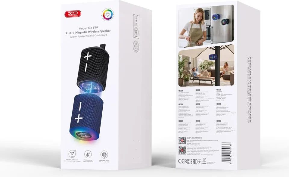 XO F79, ηχείο Bluetooth, 2x5W, IPX5, μαύρο — εικόνα 2