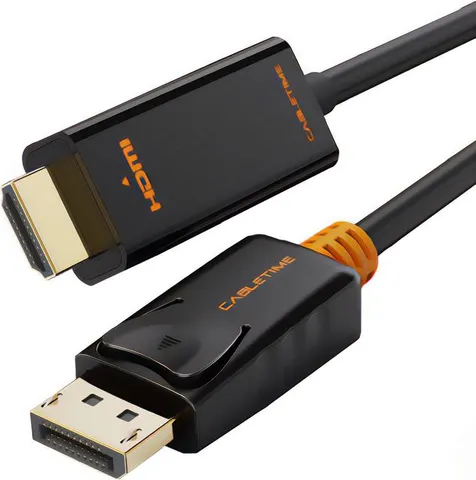 CABLETIME καλώδιο DisplayPort σε HDMI CT-AV585-02G, 1080p/60Hz, 3m, μαύρο