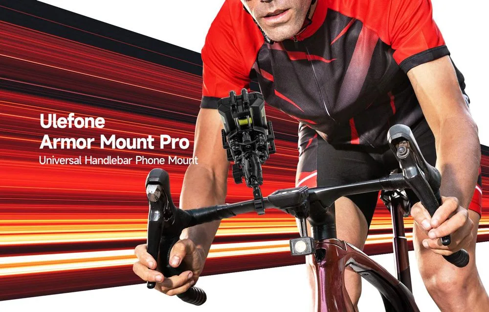 ULEFONE βάση ποδηλάτου για smartphone Armor Mount Pro AM02, μαύρη — εικόνα 2