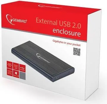 GEMBIRD θήκη για 2,5” HDD USB 2.0 μαύρο — εικόνα 2