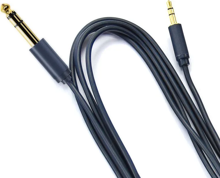 CABLETIME καλώδιο ήχου 3.5mm σε 6.3mm CT-AV321-H11G, 1.8m, μαύρο — εικόνα 2