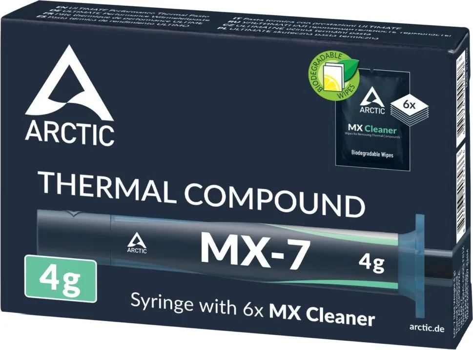 Arctic MX-7 (4g) with 6pcs MX Cleaner - High Performance Thermal Compound — εικόνα 2