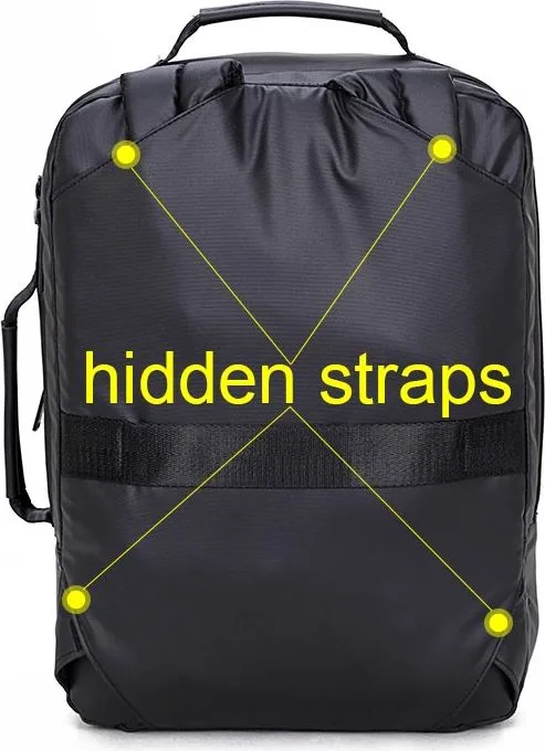 ARCTIC HUNTER τσάντα πλάτης 1500346 με θήκη laptop 15.6", 15L, μαύρη — εικόνα 8
