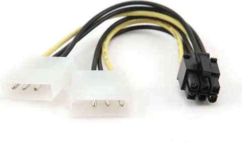 CABLEXPERT καλώδιο ΜΕΤΑΤΡΟΠΗΣ PCI Express, 6 pin TO Molex x2 PCS