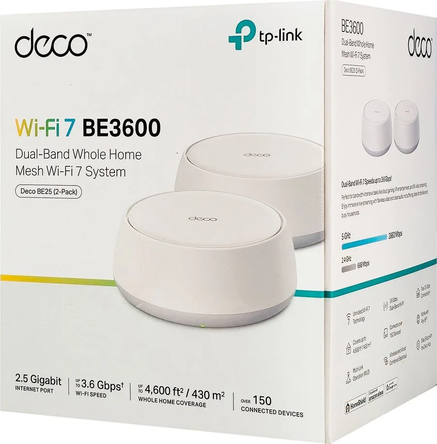 TP-LINK Home Mesh WiFi 7 System Deco BE25, 3600Mbps ΒΕ3600, V1.0, 2τμχ — εικόνα 8