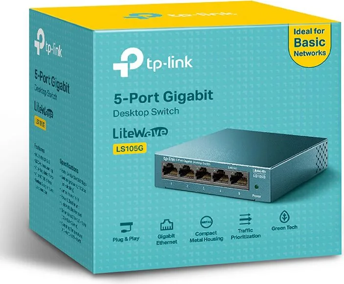 TP-LINK Desktop Switch LS105G, 5-port 10/100/1000Mbps, V.4.40 — εικόνα 6