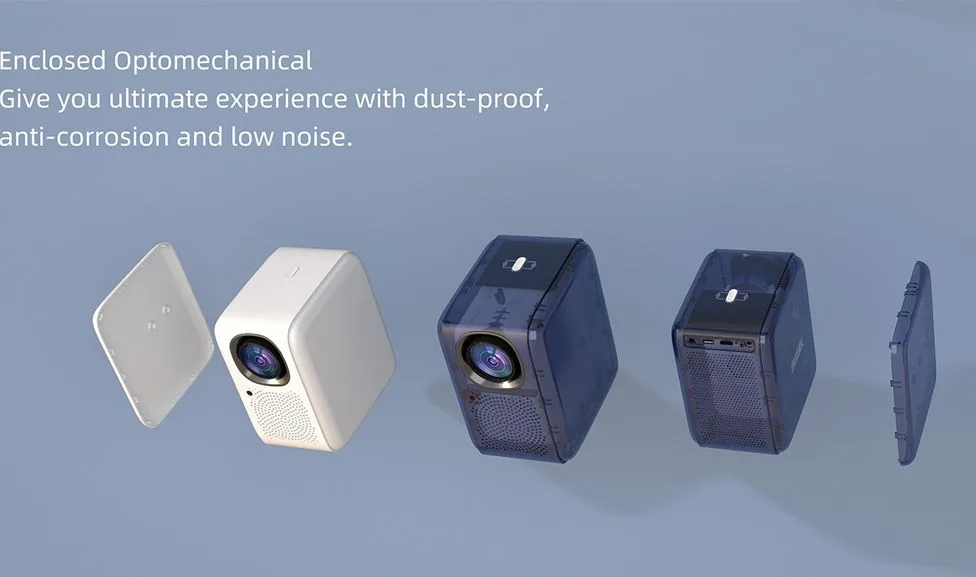 MECOOL smart βιντεοπροβολέας KP2, 1080p FHD, 600 ANSI, Wi-Fi, λευκός — εικόνα 4