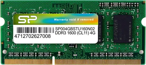 SILICON POWER Μνήμη DDR3 Sodimm, 4GB, 1600MHz, PC3-12800, CL11