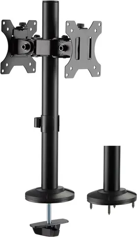 BRATECK βάση γραφείου για 2x οθόνες LDT40-G02, 17-32", έως 8kg