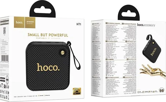 HOCO HT1 Marquis Sport ηχείο Bluetooth, μαύρο — εικόνα 3