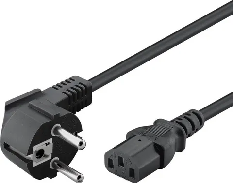 POWERTECH Καλώδιο τροφοδοσίας CAB-P020, 3x 0.75mm², CCS, 1.5m, μαύρο