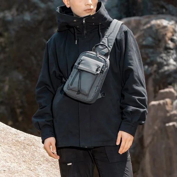 ARCTIC HUNTER τσάντα Crossbody XB00526 με θήκη tablet, 3L, γκρι — εικόνα 5