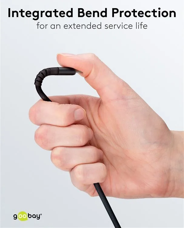 GOOBAY καλώδιο USB-C σε USB 74528, 60W, 480Mbps, 3m, μαύρο — εικόνα 2