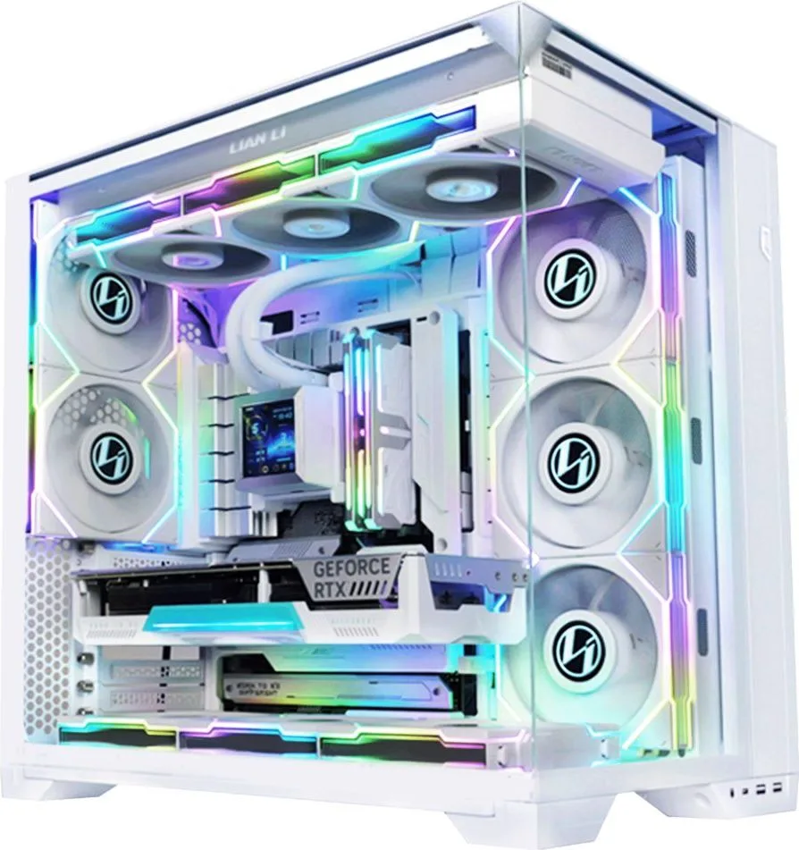LIAN LI O11 Vision Compact White - White EATX(under 280mm)/ATX 2 top panels 360AIO Tower PC Case — εικόνα 5
