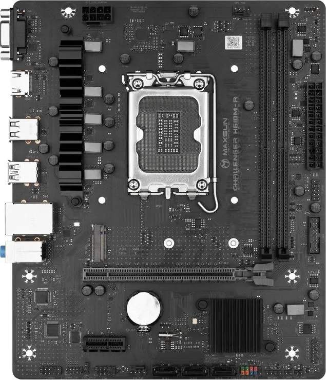 MAXSUN μητρική Challenger H610M-R V2, 2x DDR4, s1700, USB 3.2, 1G LAN, M-ATX — εικόνα 3